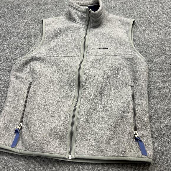 Patagonia Synchilla Vest Mens Medium Fleece Full Zip Made USA Outdoors Hiking - Picture 2 of 11